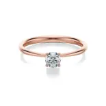 Pierścionek różowe złoto z diamentami AJPZ_065